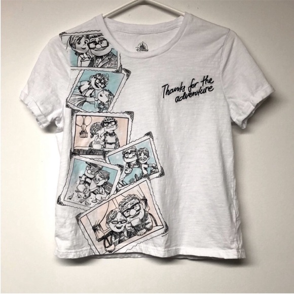Disney UP! Carl and Ellie  Graphic Crop Tee - Picture 2 of 9